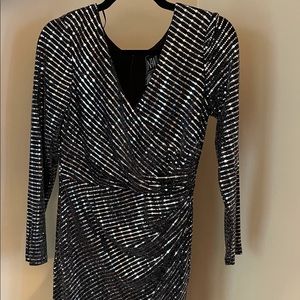 Long Sleeve Sequin Dress